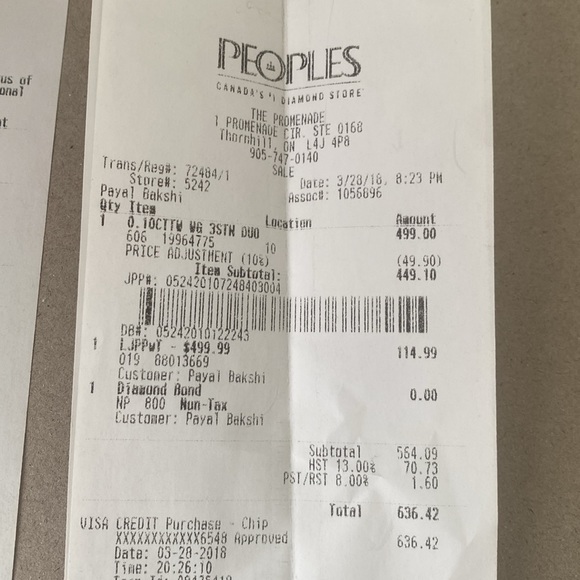 COPY - 0.10 Cttw white gold diamond engagement band for men . Size 7.75 - Picture 4 of 5